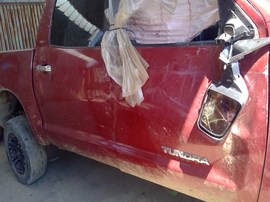 2008 TOYOTA TUNDRA, BURGUNDY, LIMITED MODEL, CREW CAB, 5.7L, AT, 4WD. Z26419

